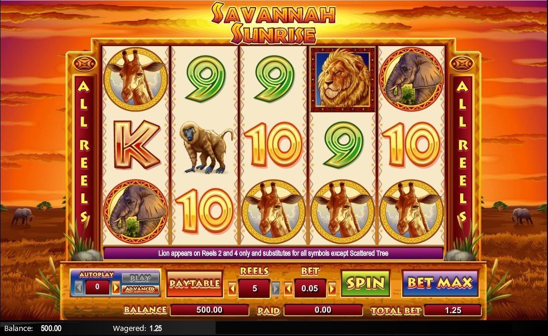 Savannah Sunrise Slot Review