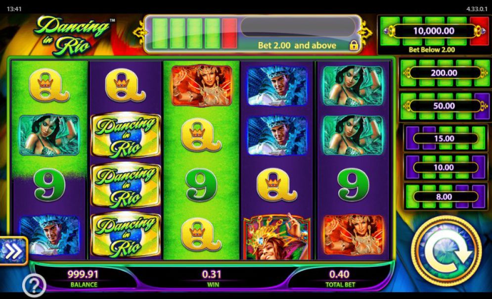 Dancing In Rio Slot Review